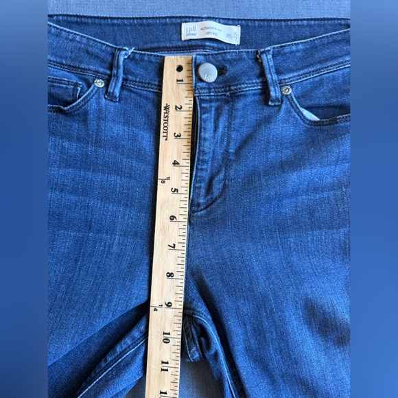 J Jill Denim Authentic Fit Slim Leg Jeans Women’s SZ 8 Blue Midrise Straight - Picture 10 of 11